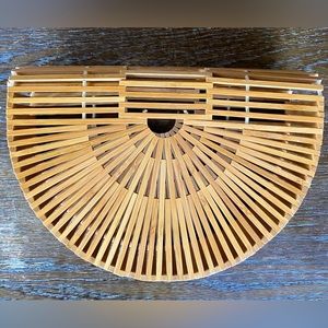 Cult Gaia Style Ark Small Bamboo Clutch Bag
